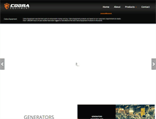 Tablet Screenshot of cobraequipment.com